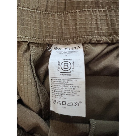 Athleta Boundless Cargo Pants Womens Medium Olive Green Hiking Pants Joggers - Picture 2 of 7
